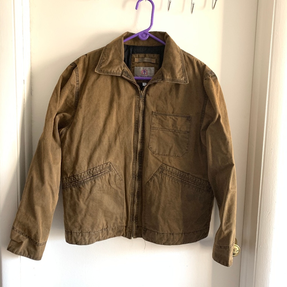The Territory Ahead Zip up Leather Jacket Men's si